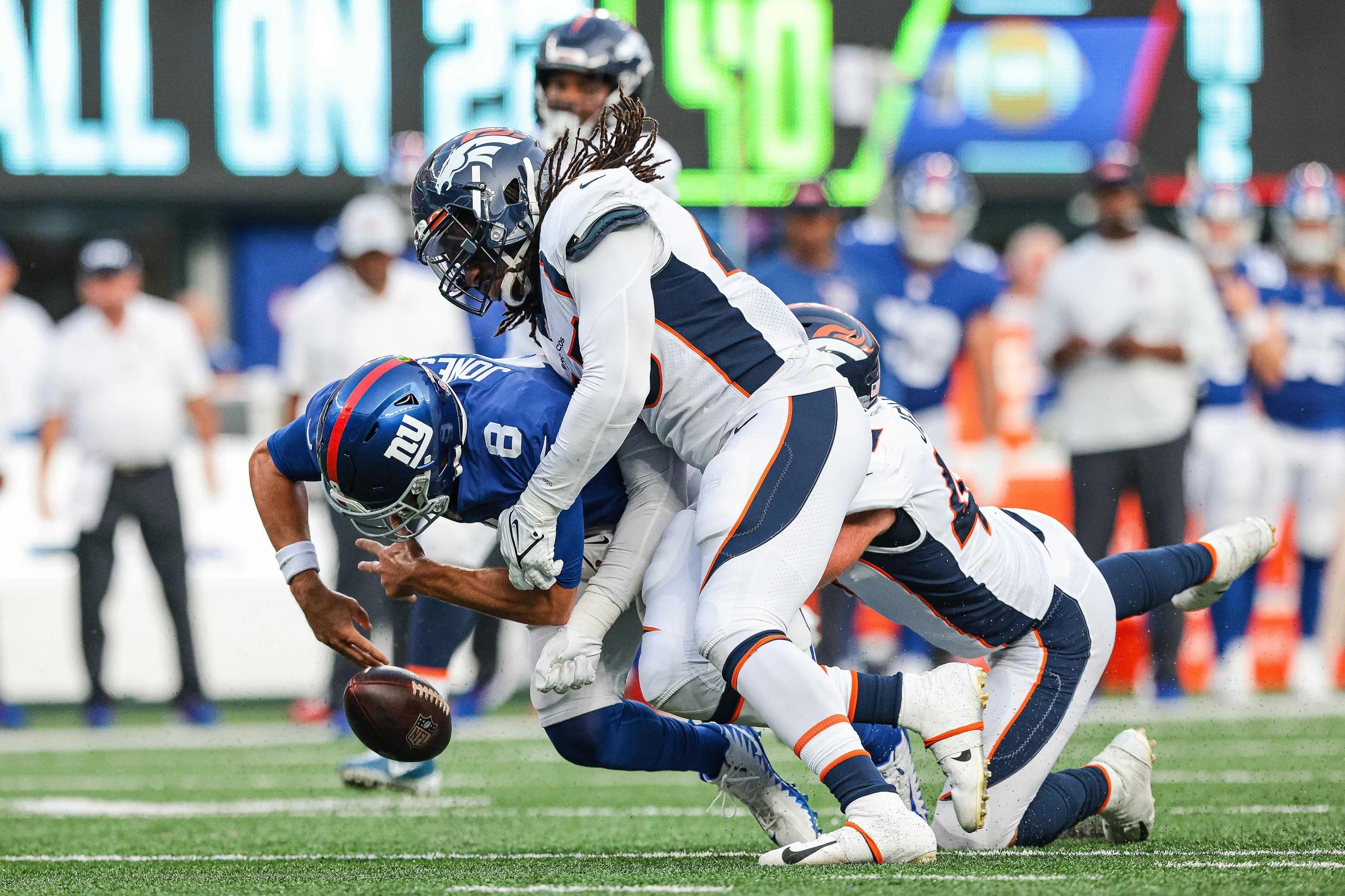 Broncos 27, Giants 13: Stats, snaps, PFF grades from Giants' Week 1 loss