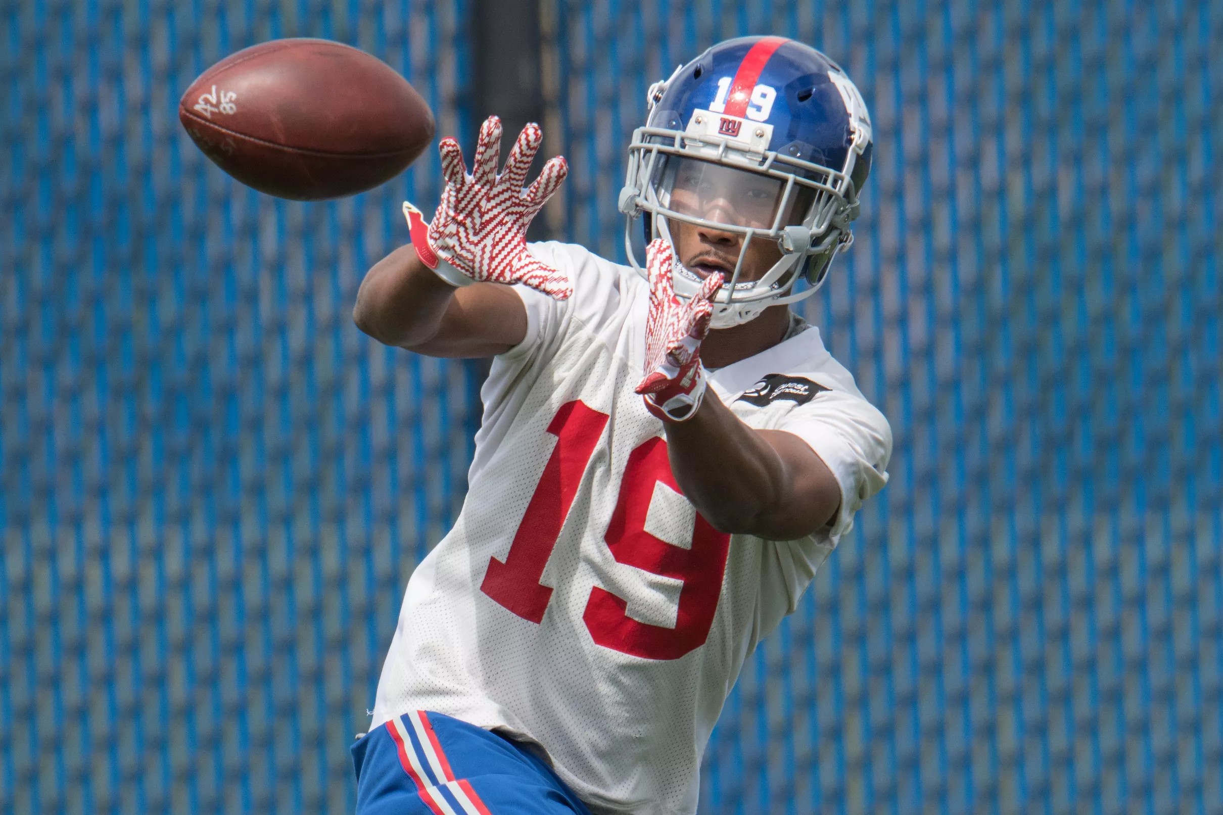 Giants’ WR Travis Rudolph facing lots of competition for roster spot