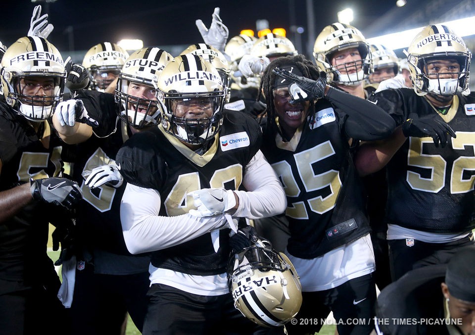 Saints practice at Tulane's Yulman Stadium photo gallery