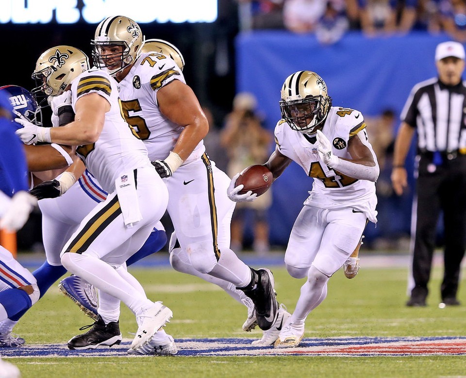 Saints receivers' emphasis on blocking paying dividends in running game