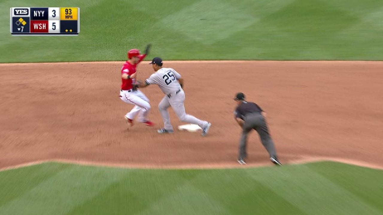 Green slips up as Yanks drop suspended game