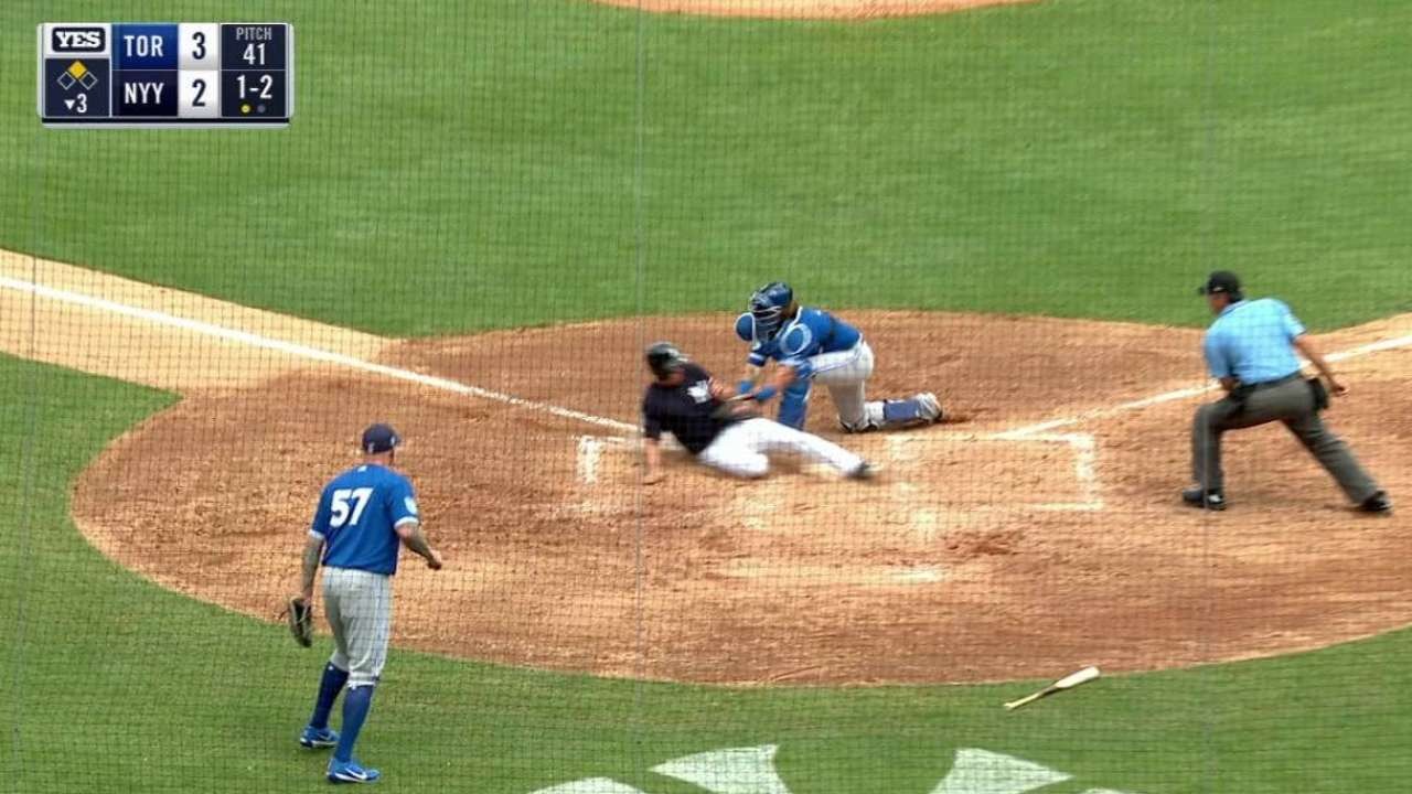 Holliday, Bird pace Yanks' bats vs. Blue Jays