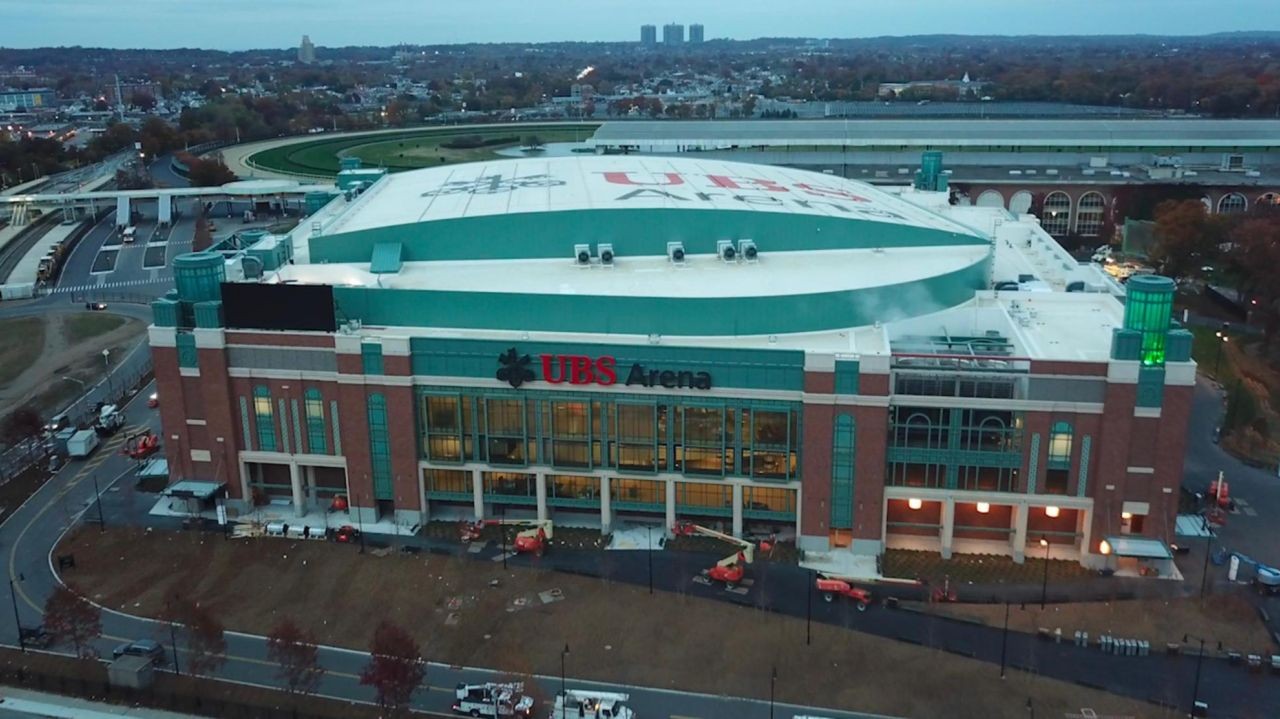 Timeline of UBS Arena construction