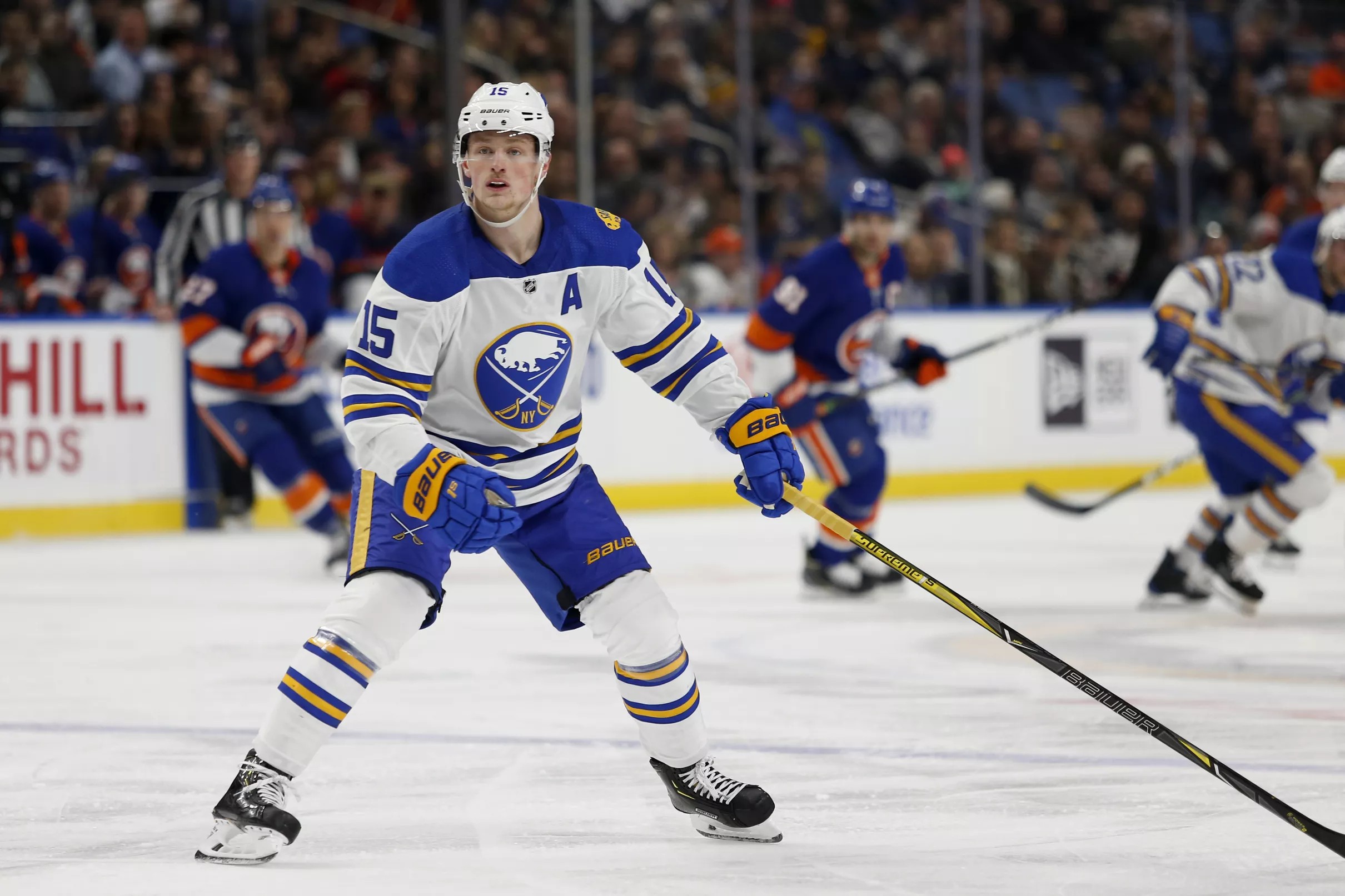 Sabres' Jack Eichel suffers high-ankle sprain in practice - 6abc
