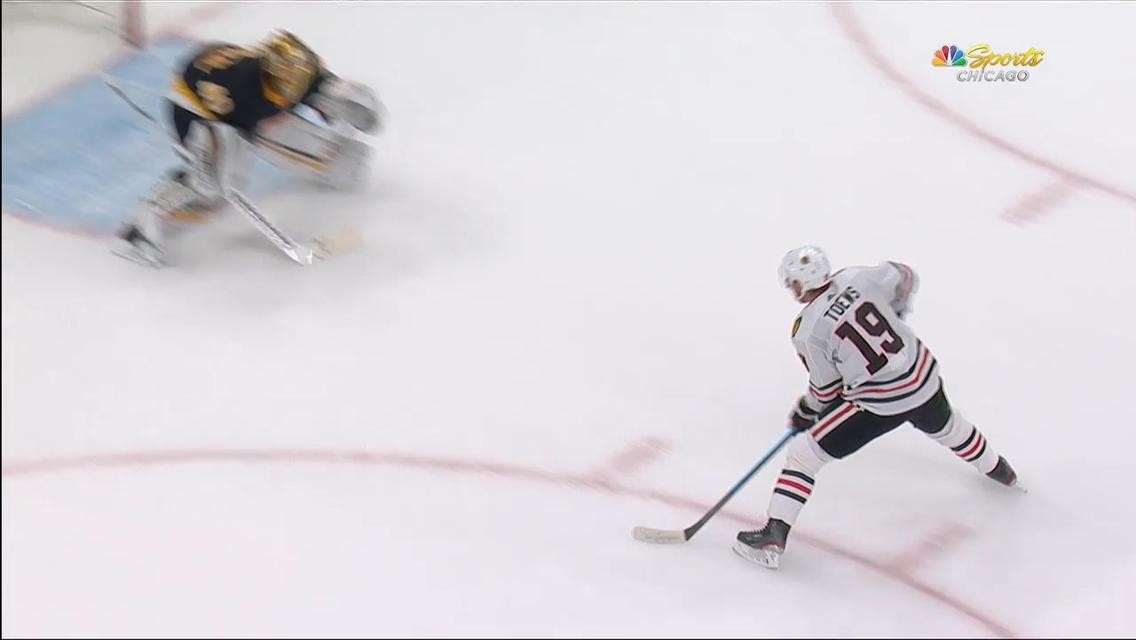 Jonathan Toews, Blackhawks Defeat Bruins In OT To End 3-game Slide