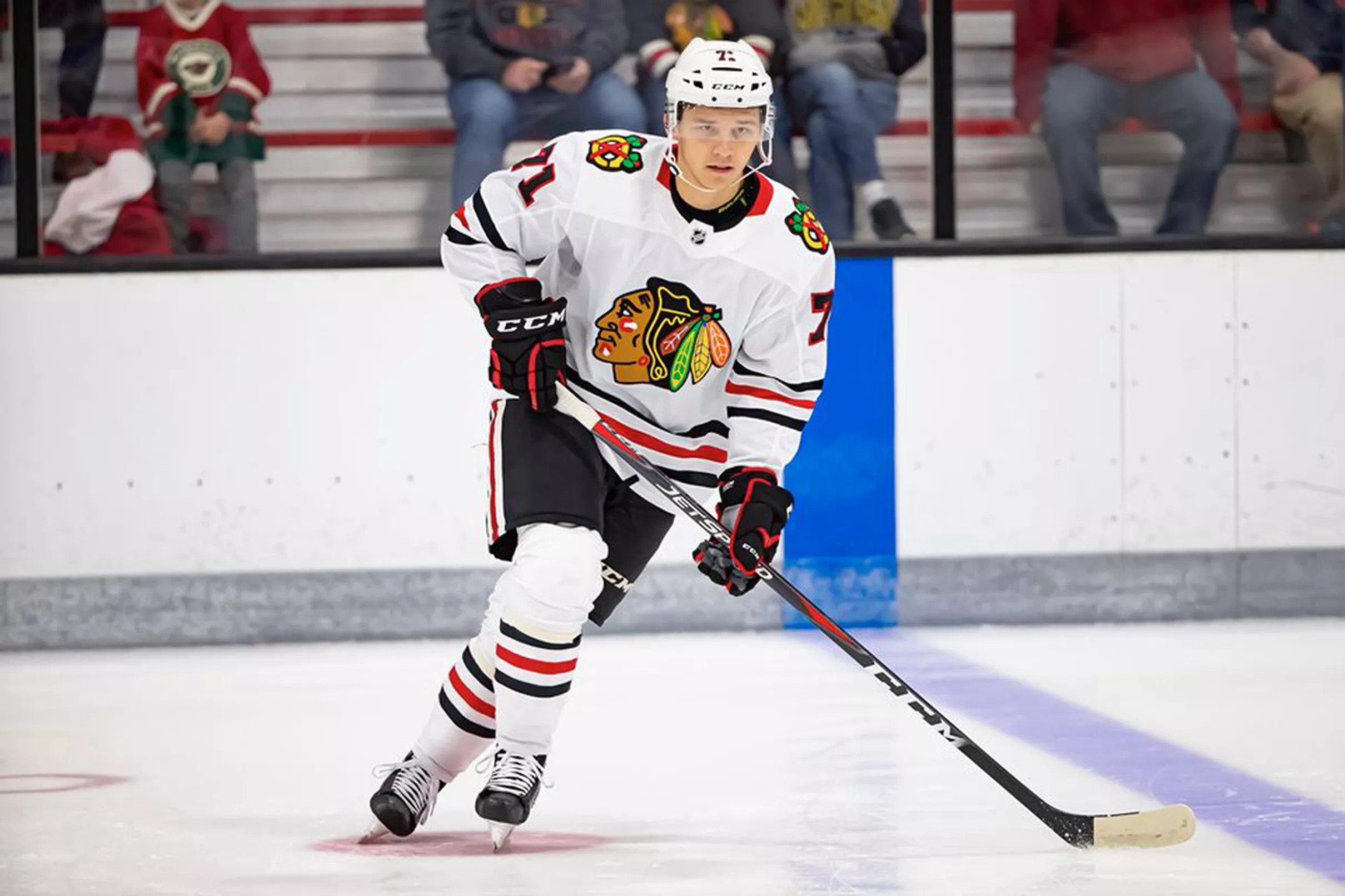 2019 Blackhawks Training Camp: Philipp Kurashev Practices On Day 2