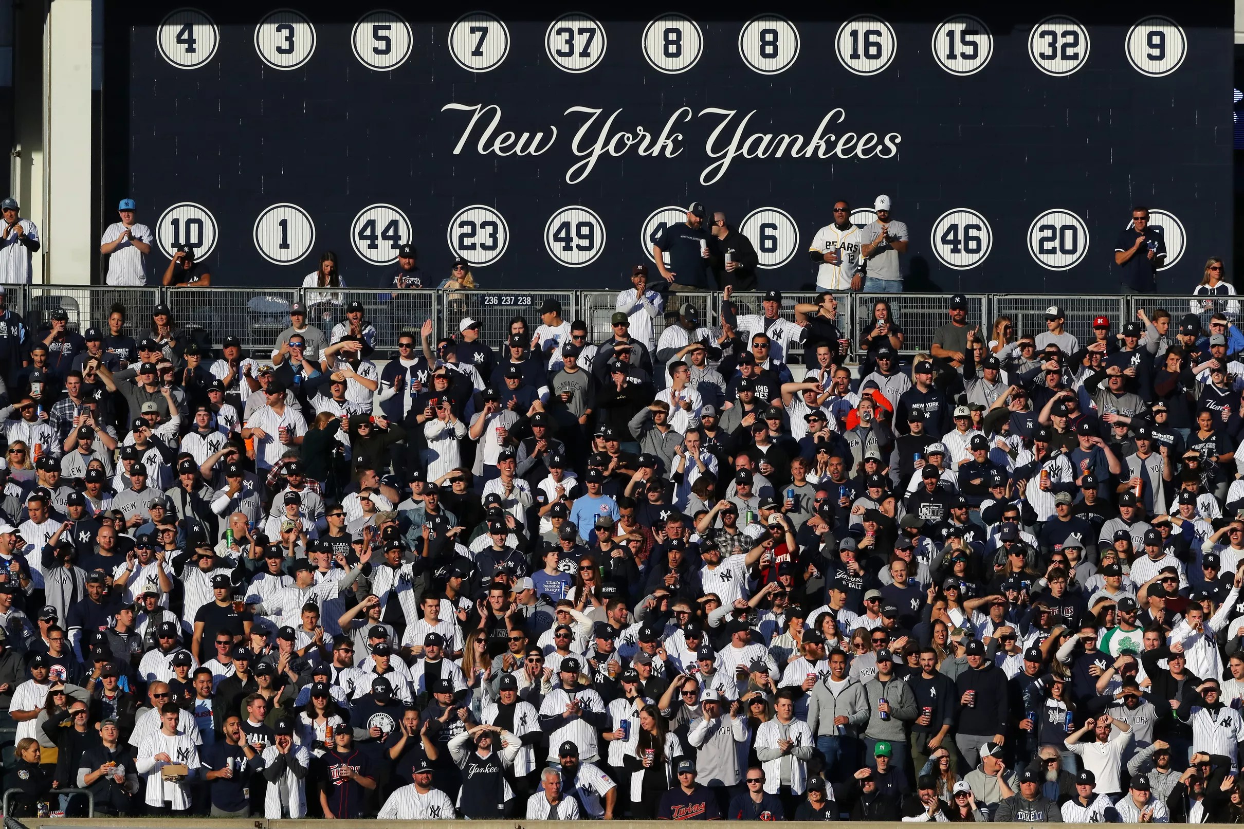 The Yankees have not been represented well by their fans this postseason