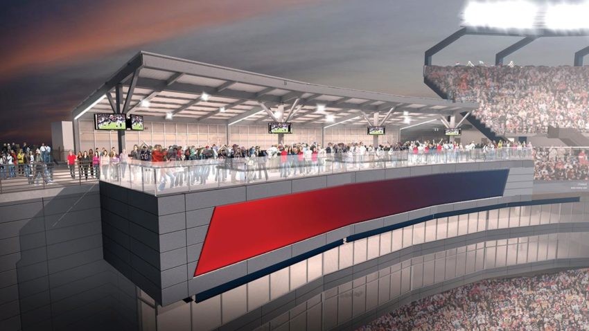 Improvements in the works for upper concourse of Gillette Stadium
