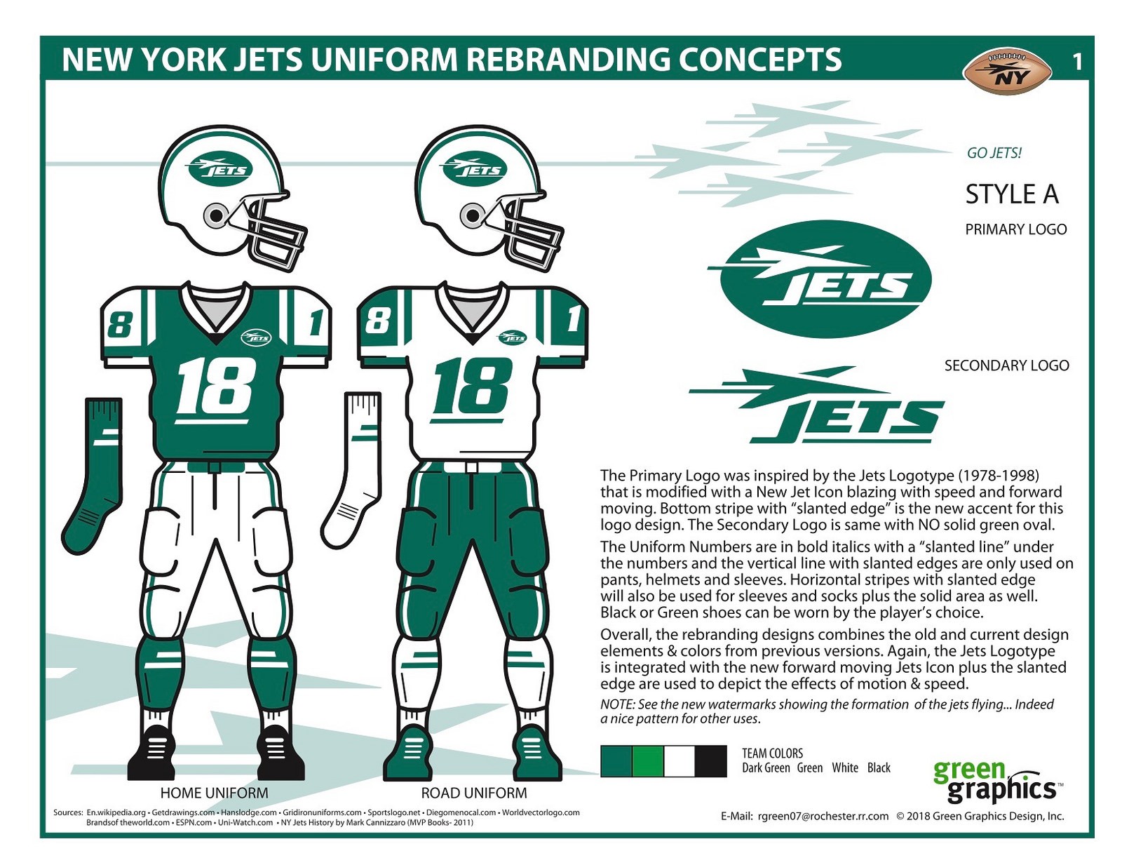 ny jets uniform concepts