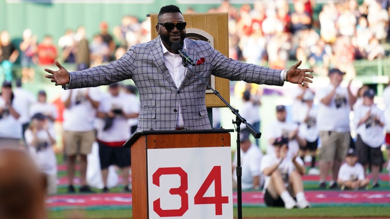 Boston Red Sox celebrate David Ortiz's Hall of Fame induction at Fenway