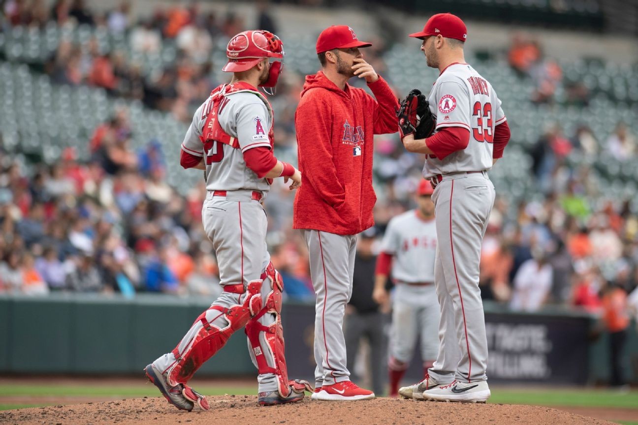 Angels part ways with pitching, bench coaches