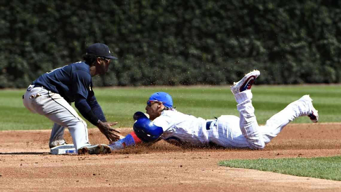 Cubs' Javier Baez Out With Thumb Injury Suffered During Slide