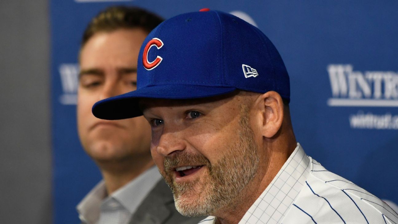 David Ross introduced as new manager of Cubs