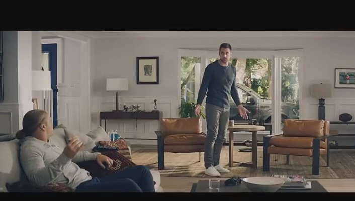 Aaron Rodgers On Set For New State Farm Commercial