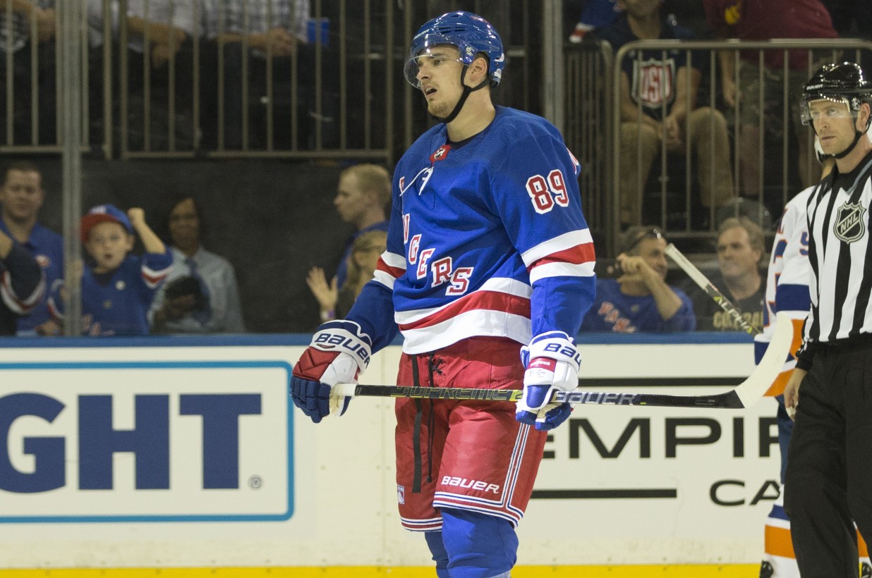 Rangers scratch Pavel Buchnevich vs. Sharks, his second 