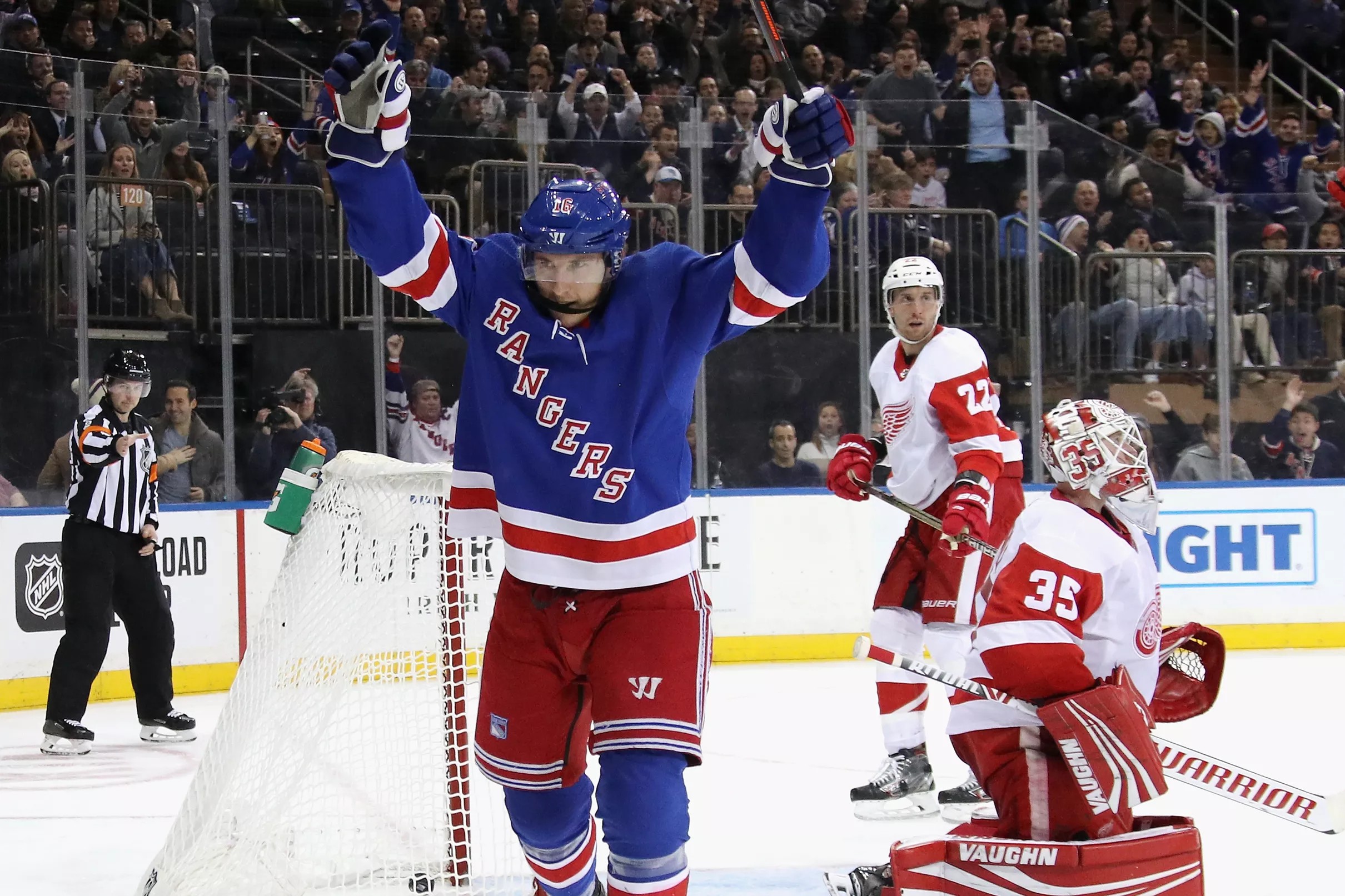 Rangers vs Red Wings Rangers Rebound With 51 Win Over Detroit