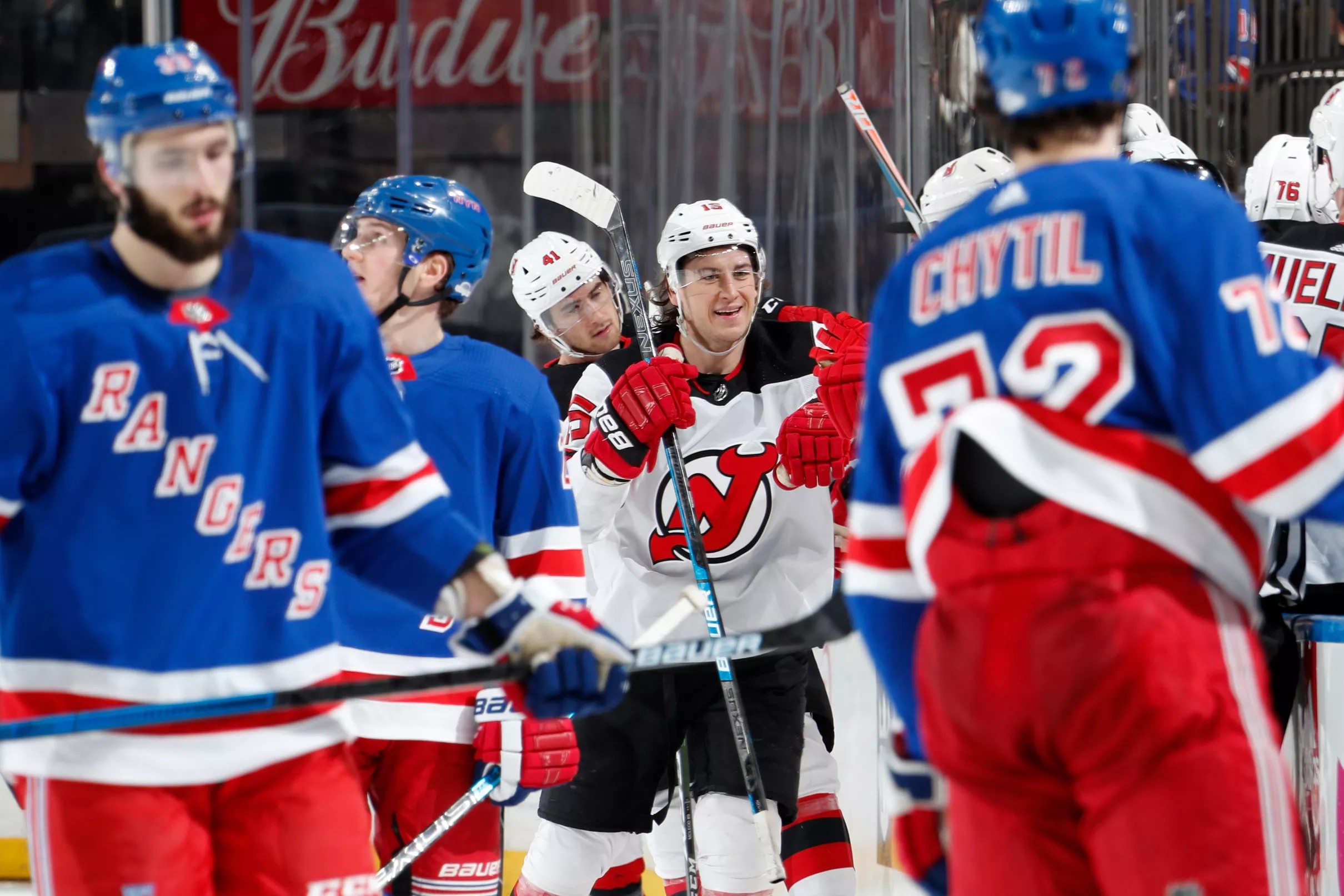 Rangers vs Devils Rangers Score Early But Give Up Four Unanswered In 6