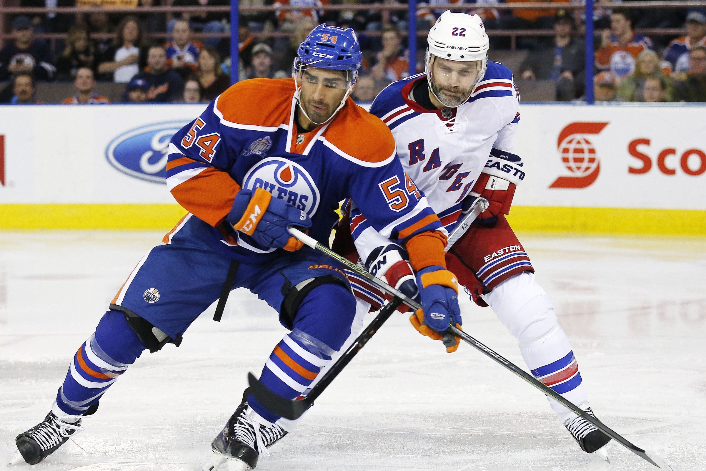 oilers versus new york rangers