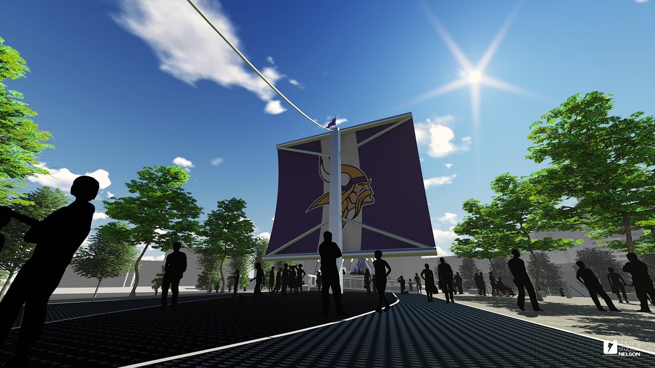 Vikings Msfa Announce Legacy Ship Fan Feature Outside Us Bank Stadium