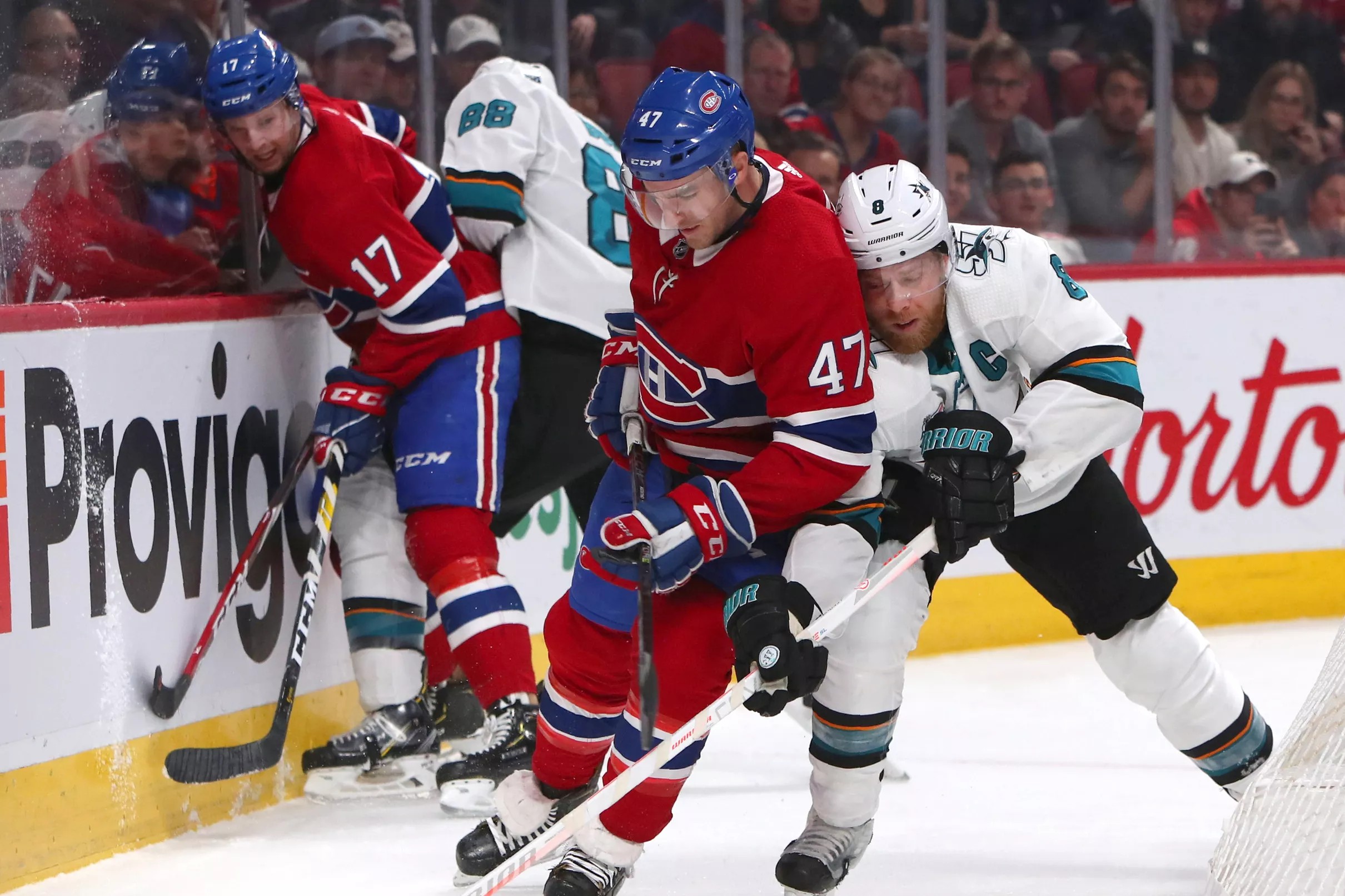 Canadiens vs. Sharks Top Six Minutes San Jose takes a bite out of the Habs