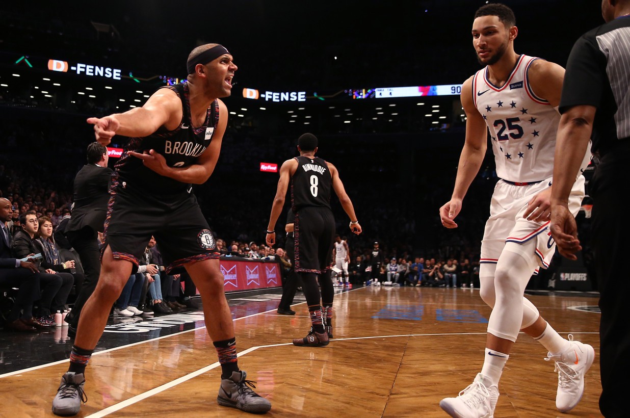 Ben Simmons teaches talkative Nets a lesson in Playoffs 101