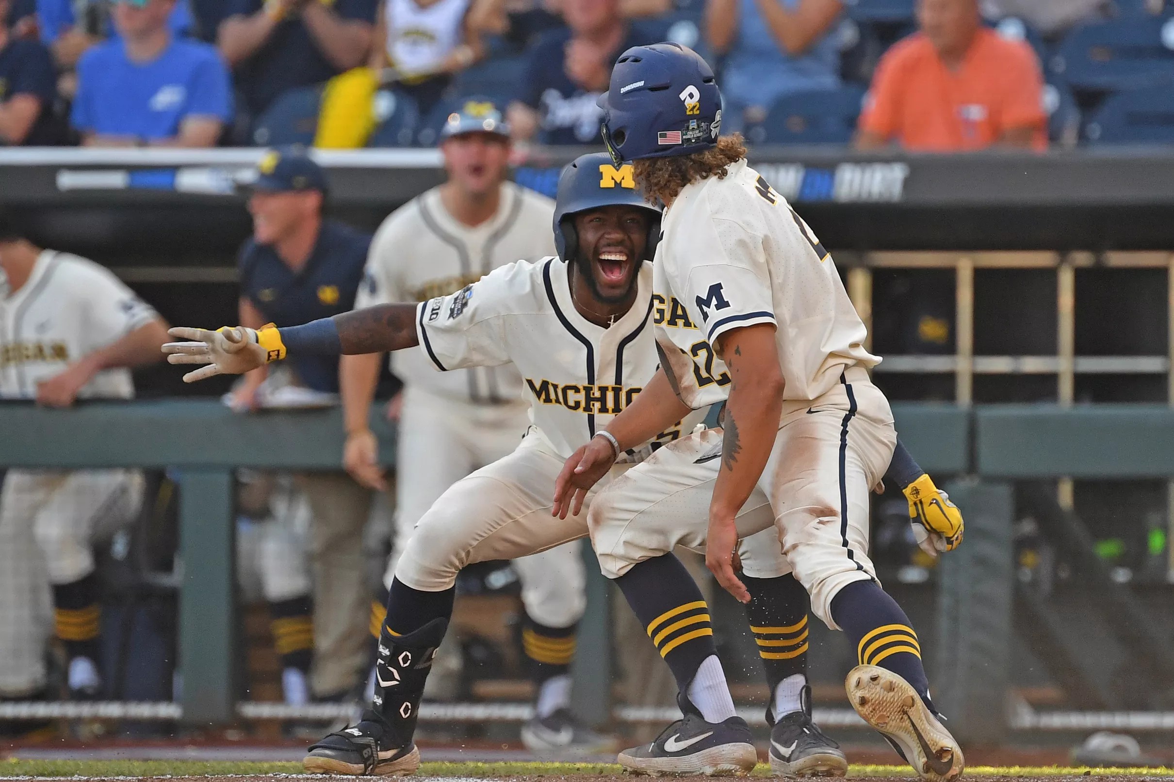 Michigan Baseball Beats Vanderbilt in Game One of the College World Series