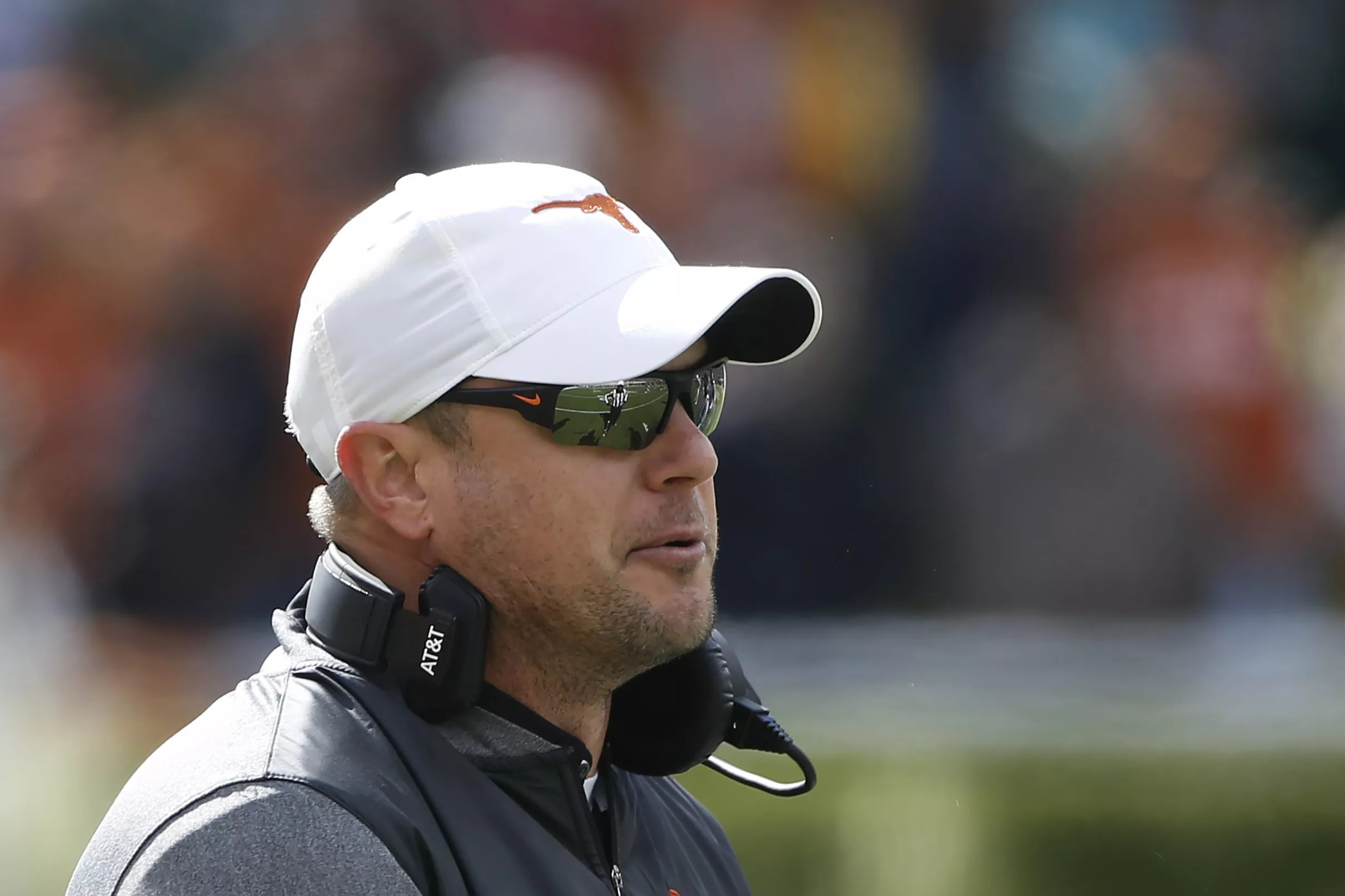 WATCH Tom Herman arrives at TCU wielding a bat