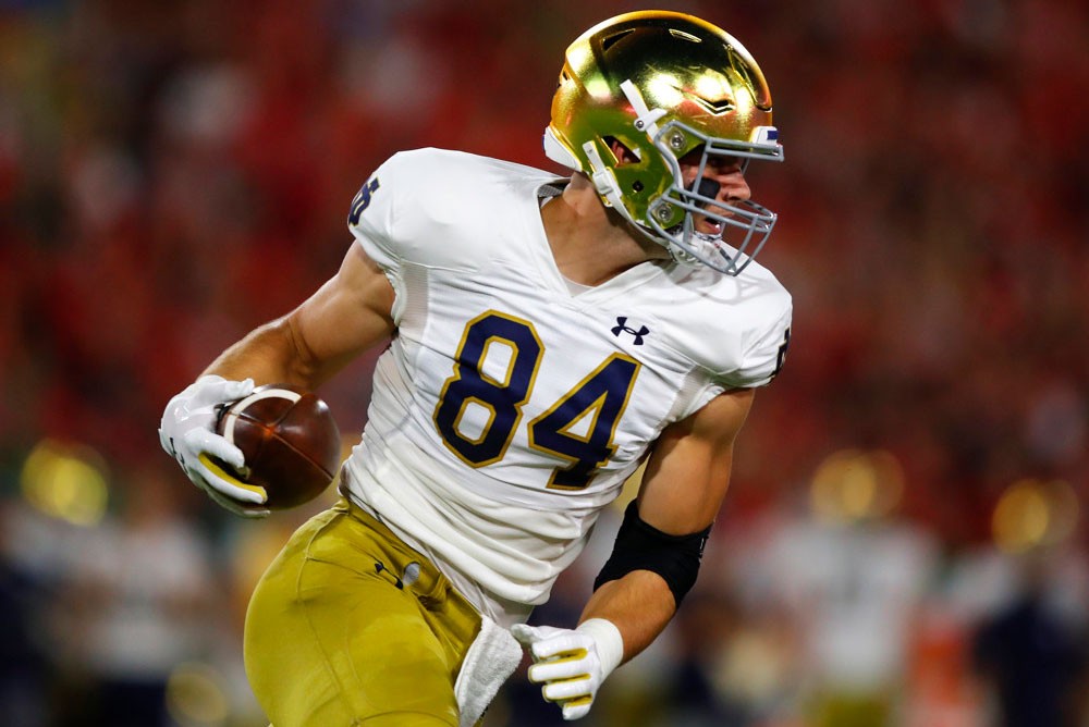 Notre Dame TE Cole Kmet Drafted 43 Overall by Chicago Bears