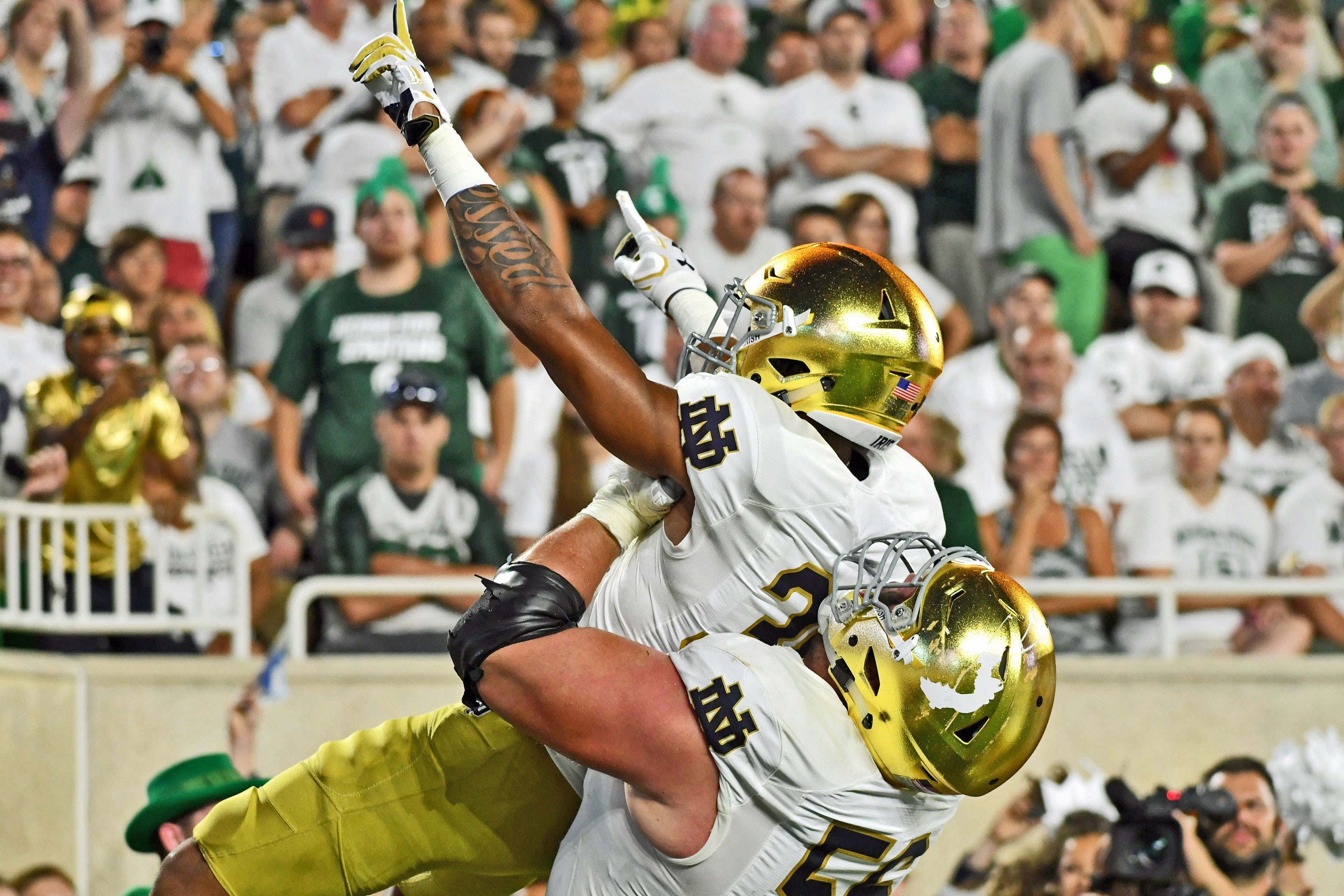 Notre Dame Football Highlights: Irish Blowout Sparty 38-18