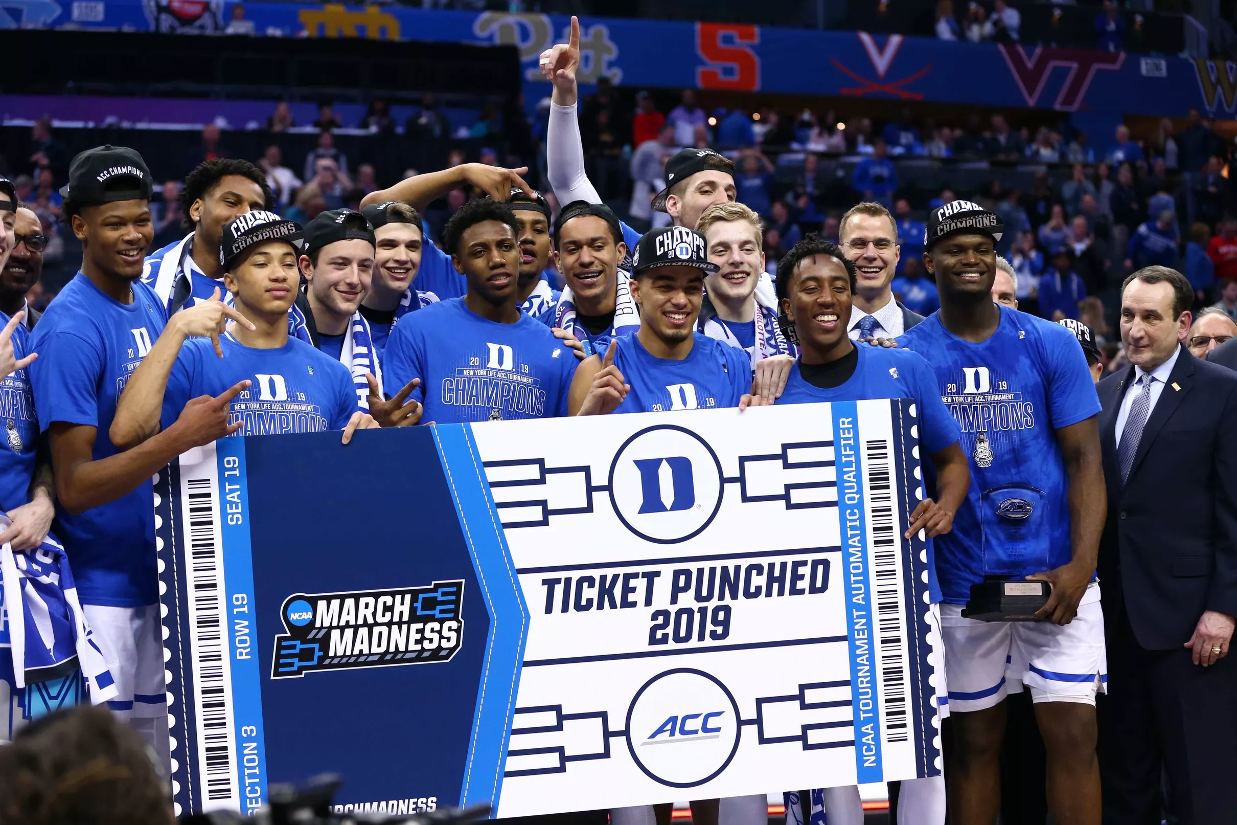 NCAA 2019 Tournament Duke Is 1 In The East