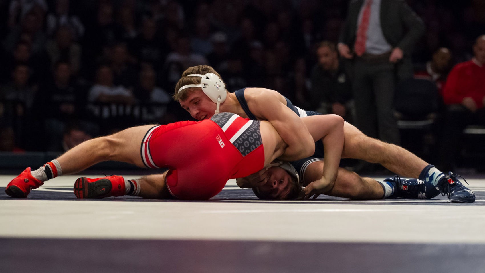 Topranked Penn State wrestling defeats Ohio State in front of sold out