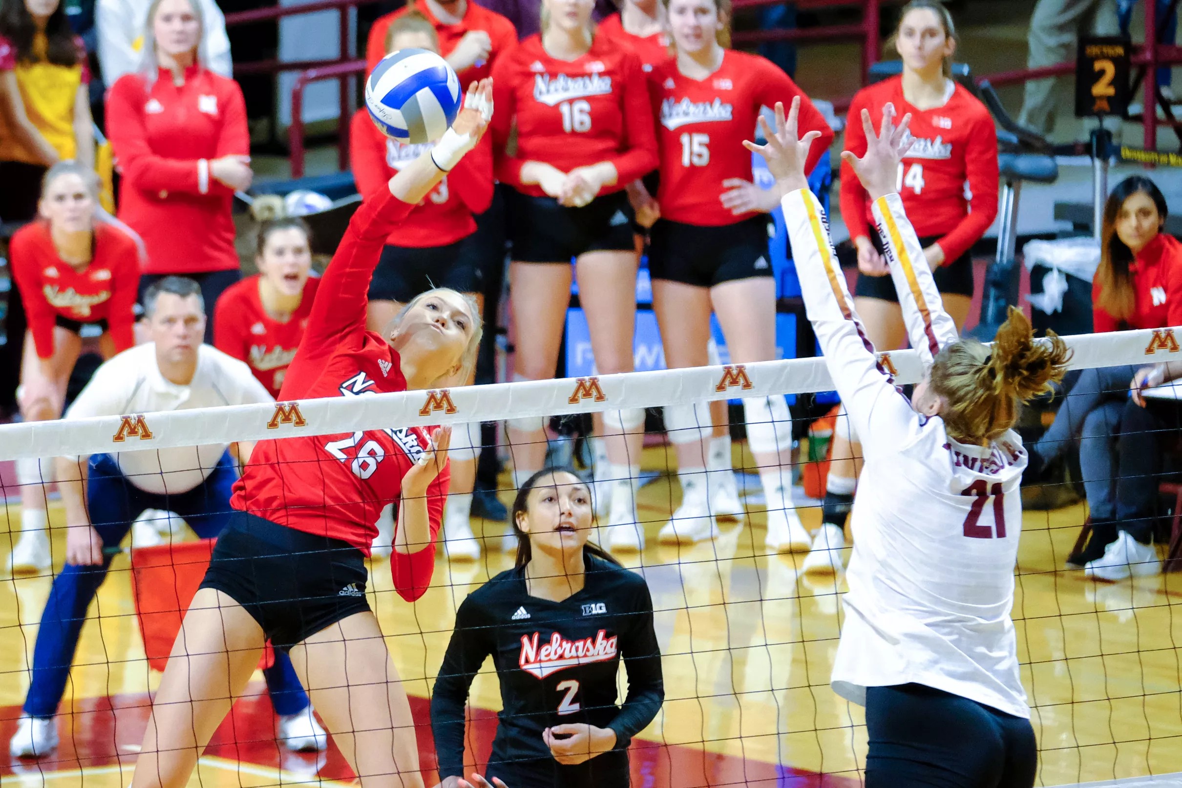 did husker volleyball win did husker volleyball win
