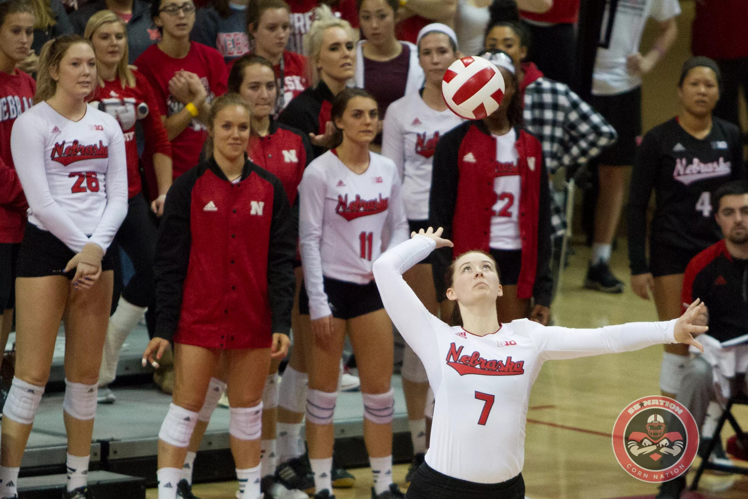 Volleyball 7 Huskers Quiet Wildcats