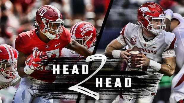 Head To Head: Alabama Vs. Arkansas