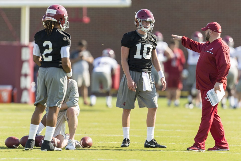 Watch Alabama freshman QB Tua Tagovailoa's spring practice debut