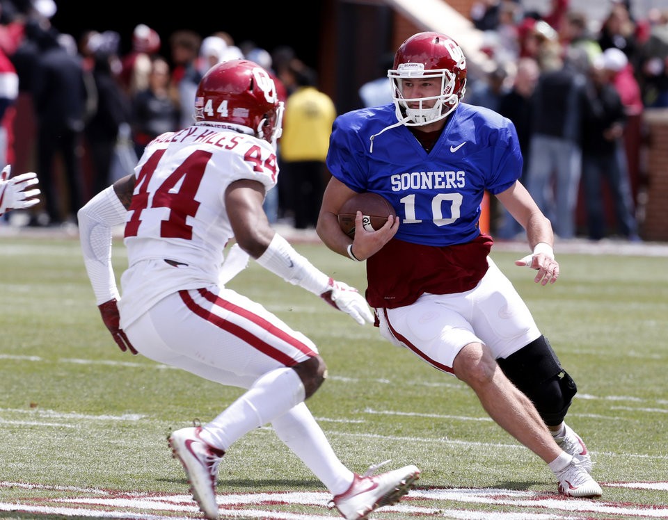 OU spring game shows tight quarterback battle