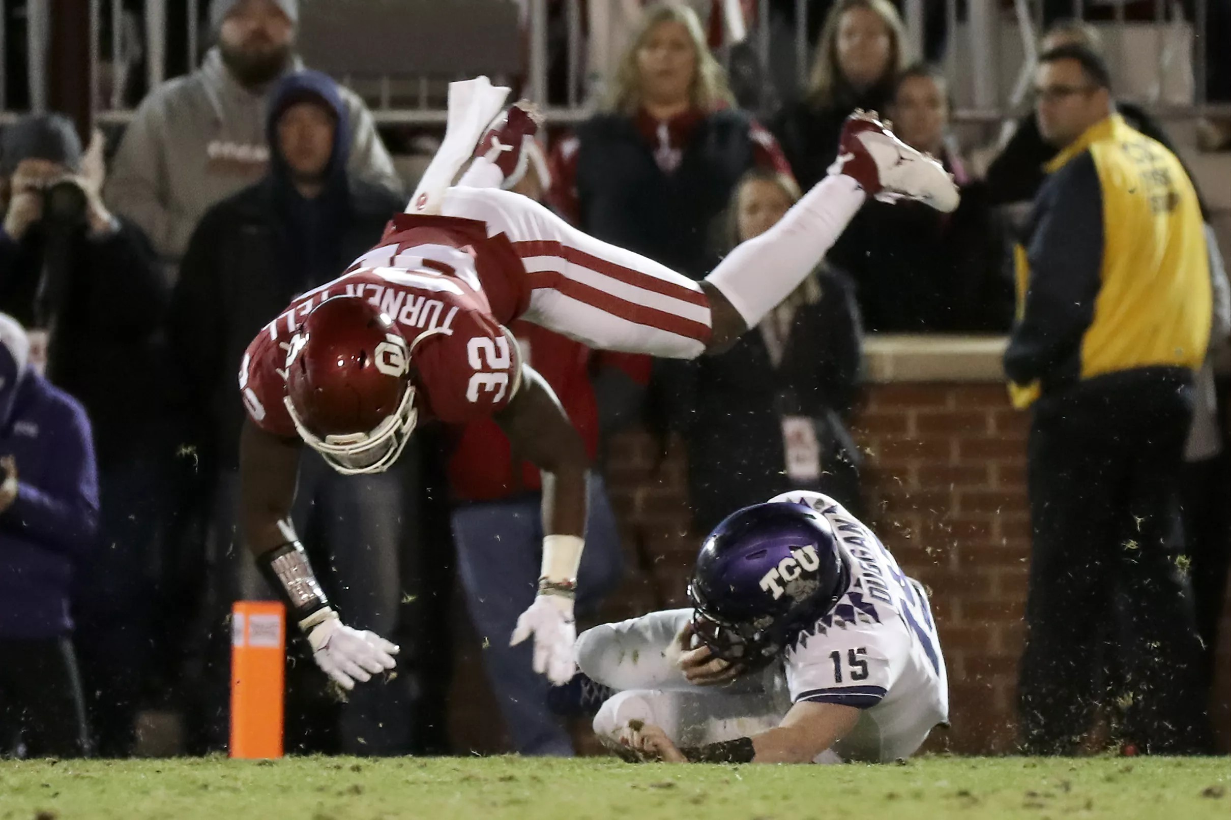 Oklahoma Sooners Football Report Safety Delarrin TurnerYell suffers