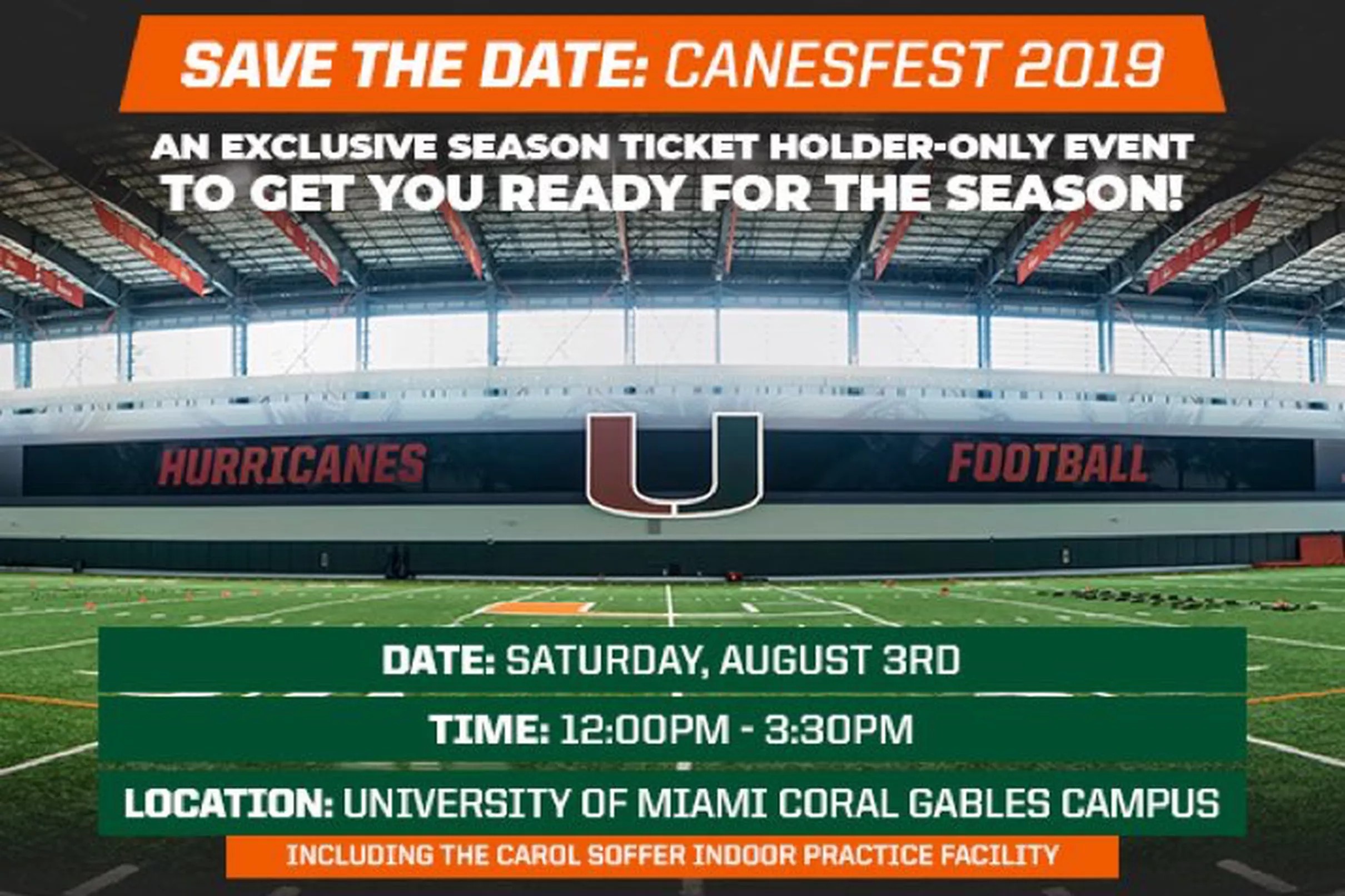 CANES FEST TICKETS AVAILABLE NOW