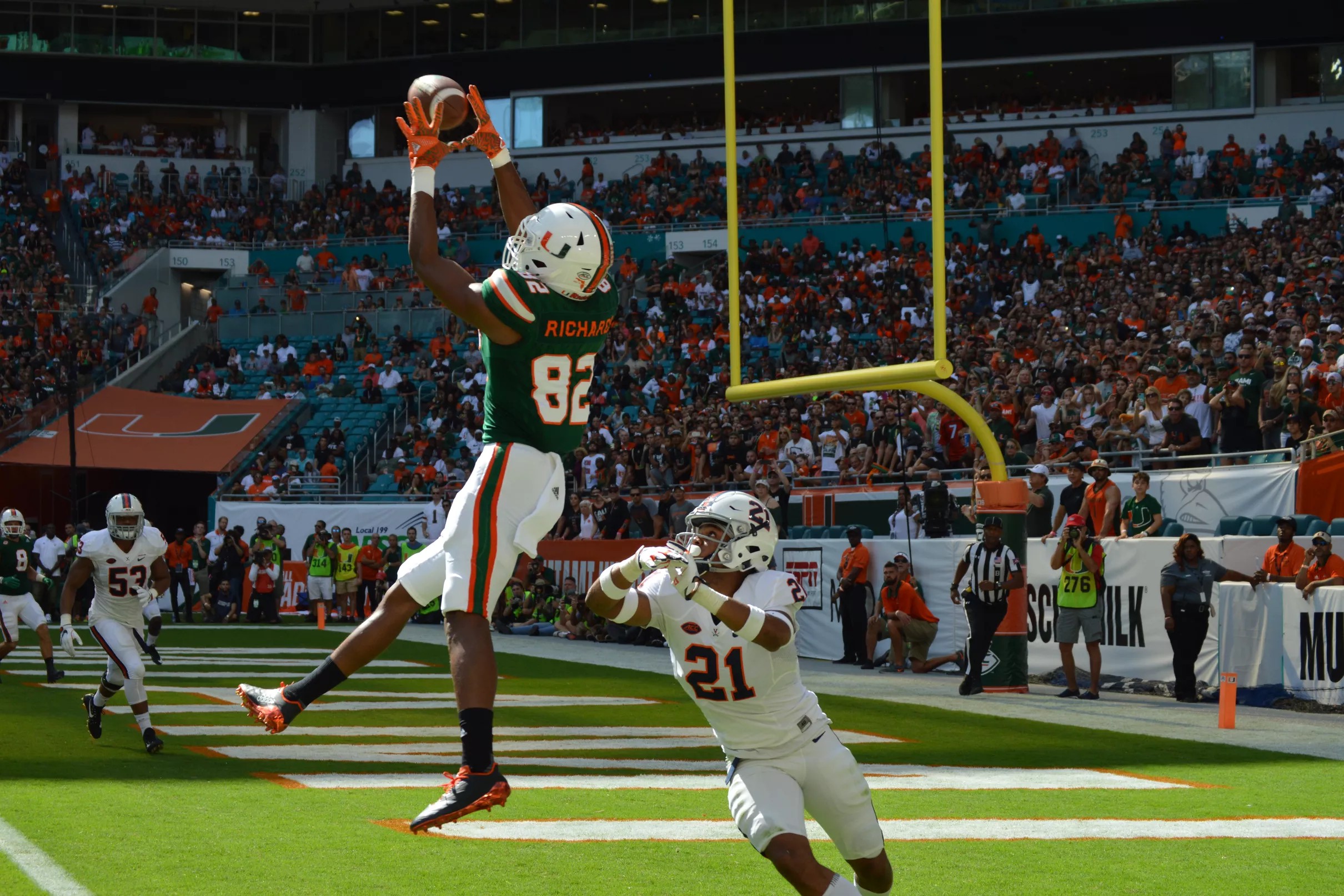 Miami Hurricanes Football GameDay Images Virginia at Miami