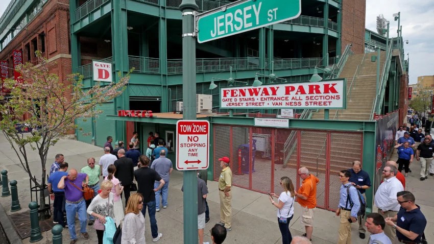 YAWKEY WAY Fenway Park Boston Red Sox Street Sign 