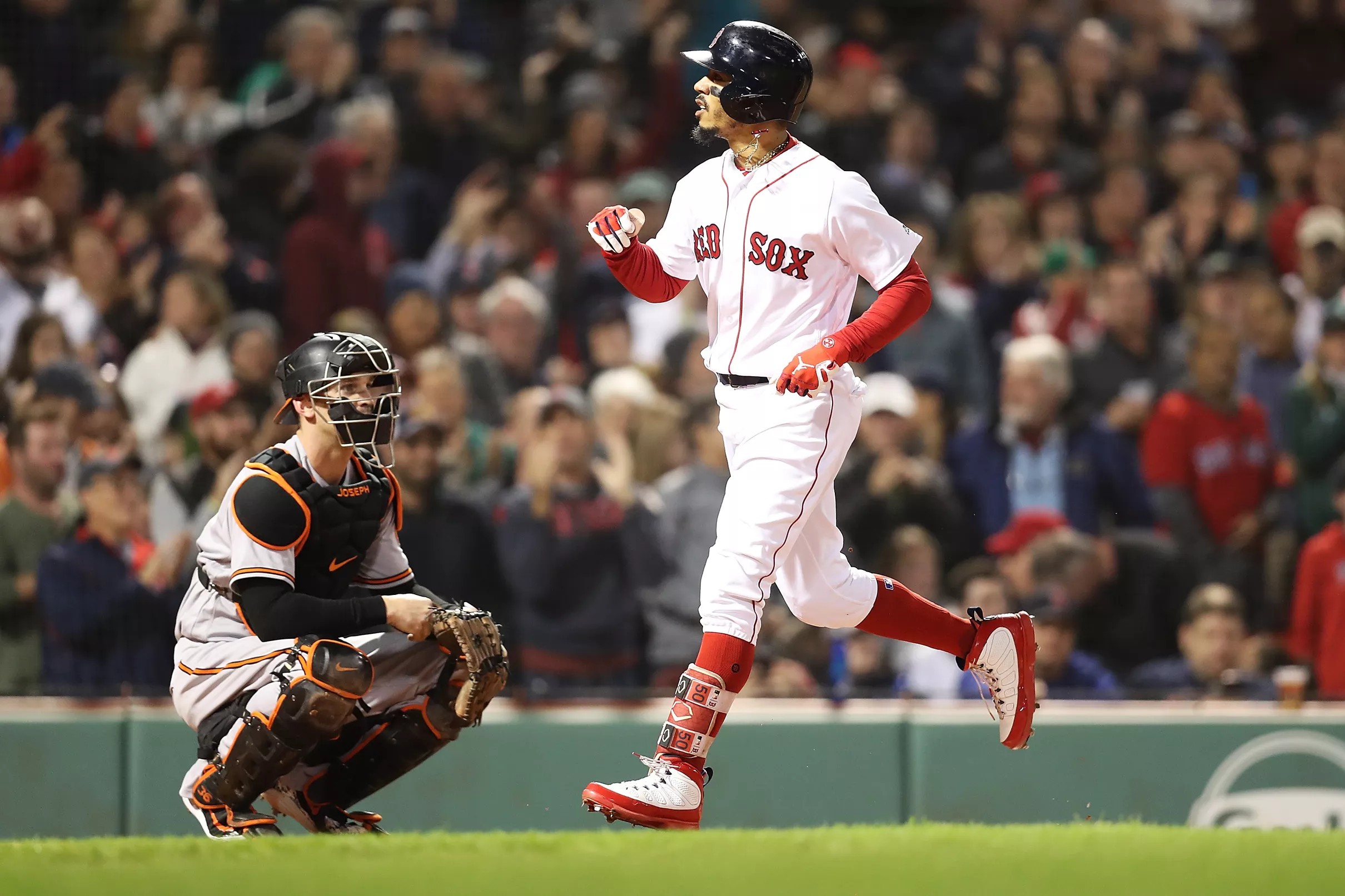 Red Sox 6, Orioles 2 Home field is clinched and a franchise record is set