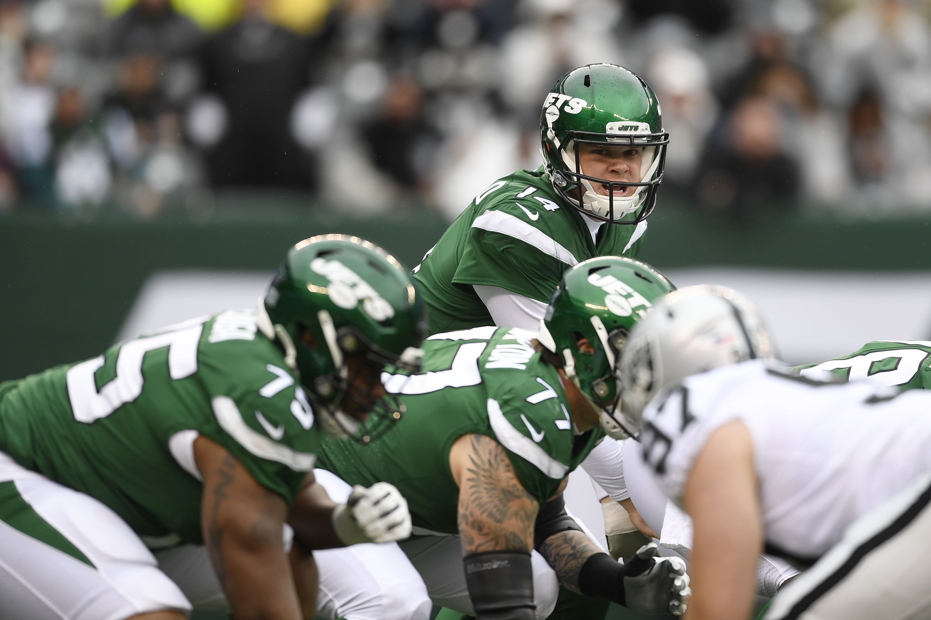 New York Jets plan on blowing up their offensive line this offseason