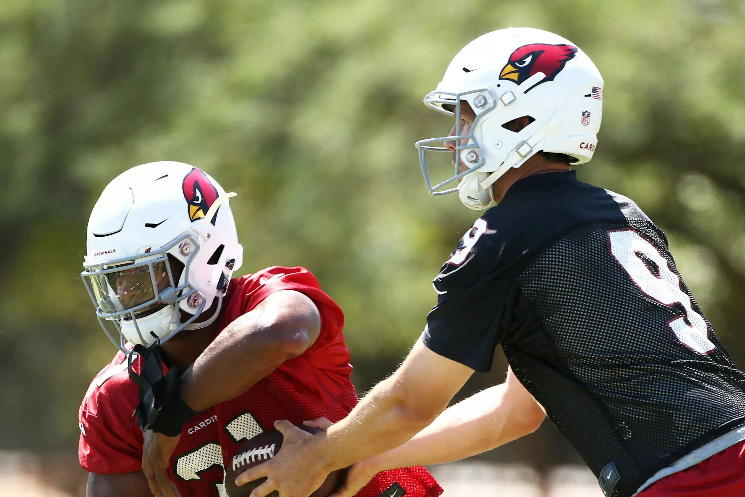 The Arizona Cardinals running back is back in camp, despite not having
