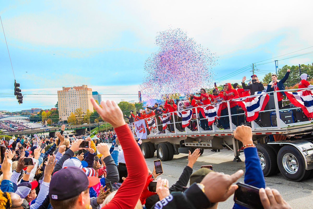 Photos: Scenes from the Atlanta Braves World Series victory parade and 