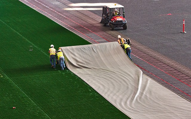 Behind the scenes at Mercedes-Benz Stadium - Athletic Turf