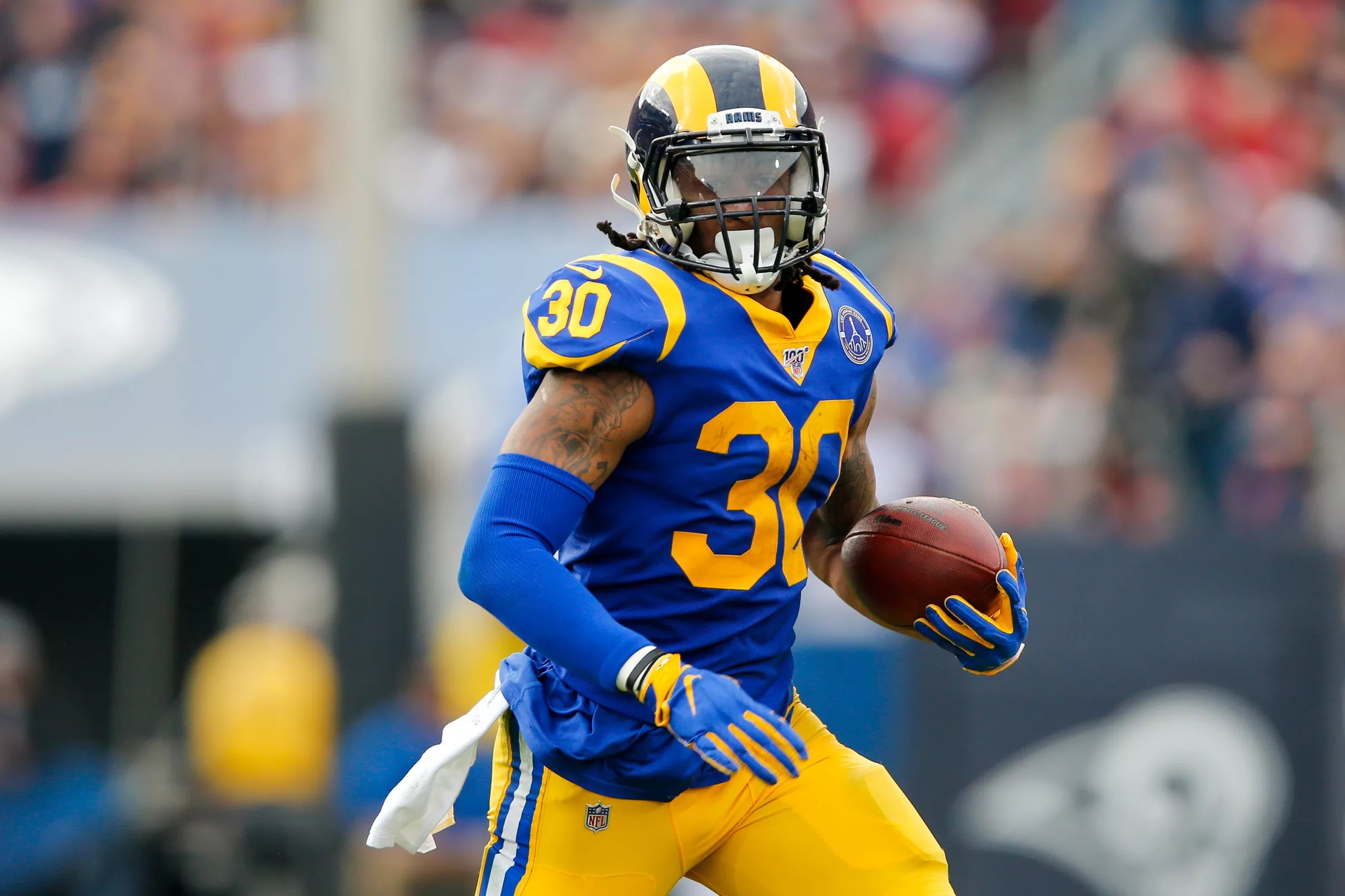 Todd Gurley talks joining Falcons, which number he’ll wear