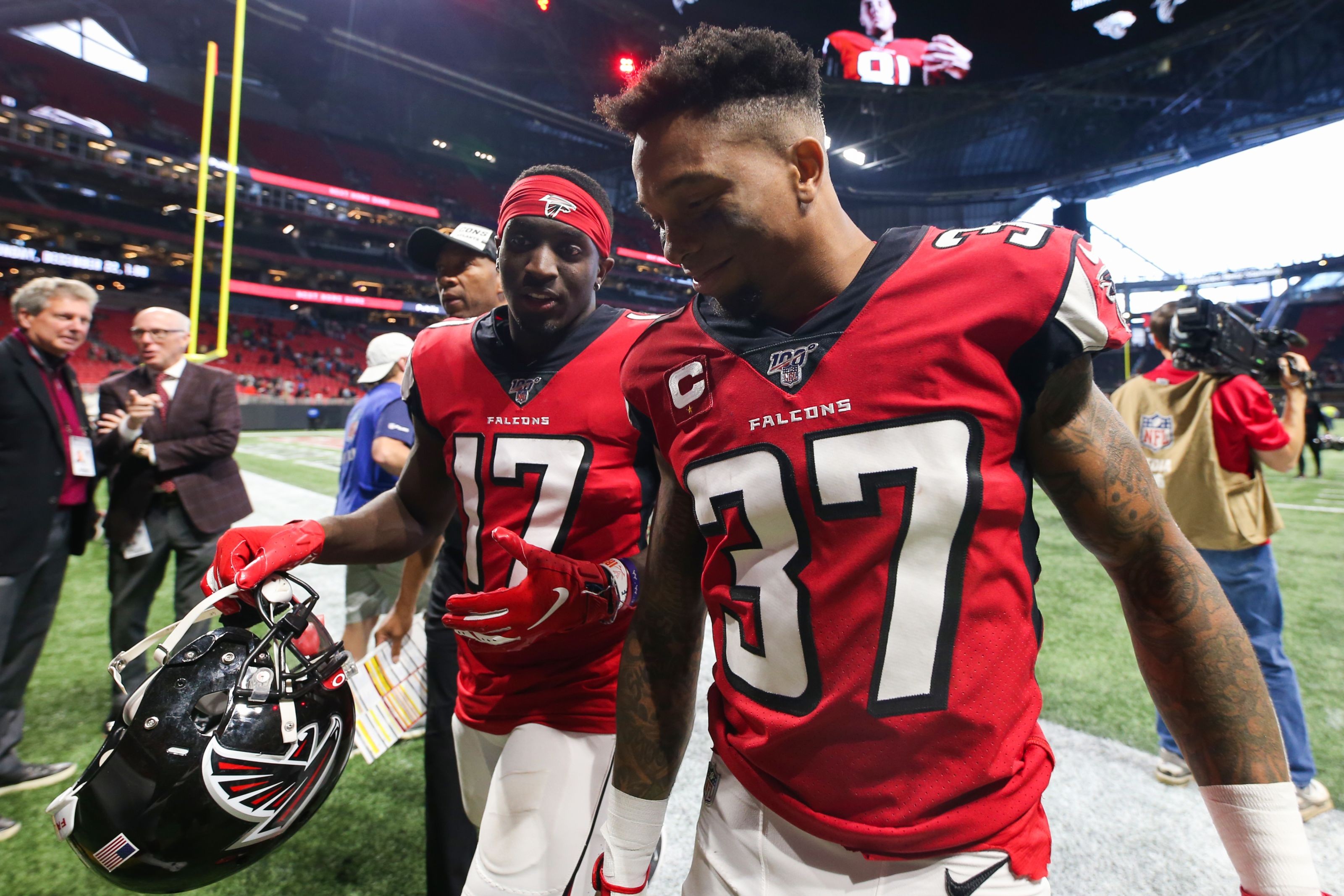 Atlanta Falcons receiver Olamide Zaccheaus