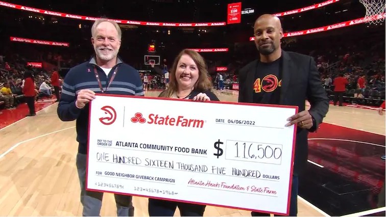 Hawks Foundation and State Farm® Raise $116,500 for 'Good Neighbor