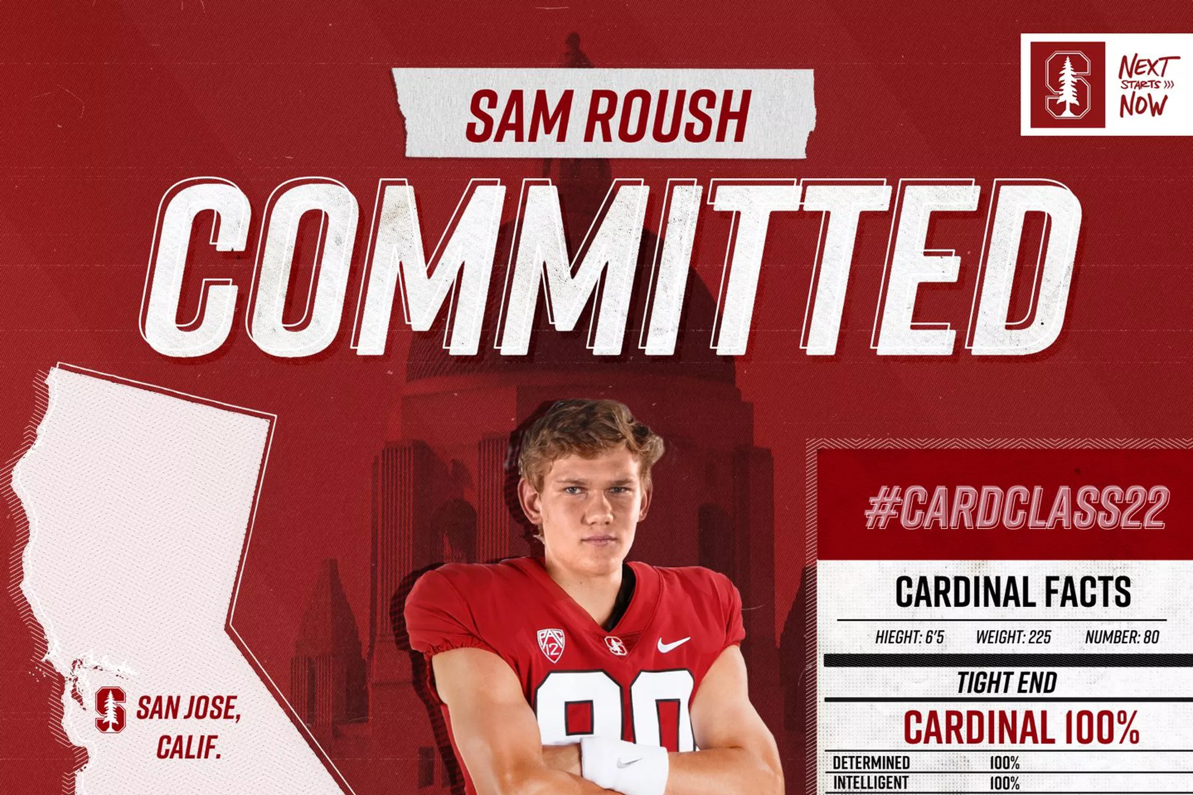 Stanford Football Class of 2022 picks up first commitment in TE Sam Roush