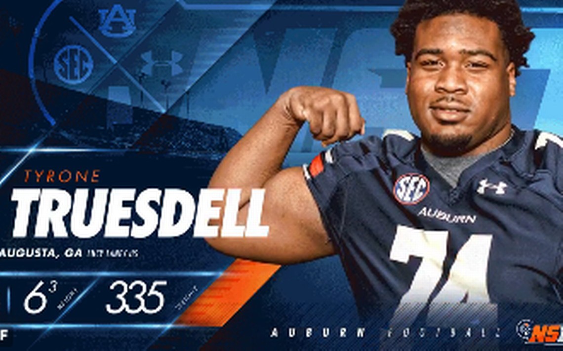 Auburn lands 3star defensive lineman Tyrone Truesdell